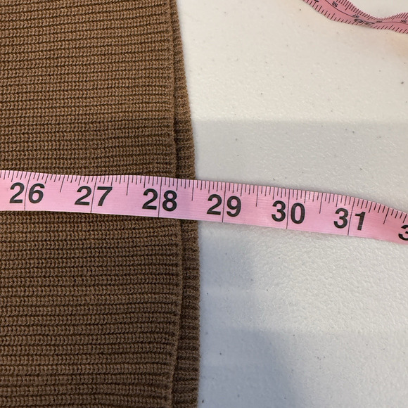 J. Jill Sweater Womens Size L Brown Ribbed Cotton Knit Neutral Minimalist - Picture 6 of 8